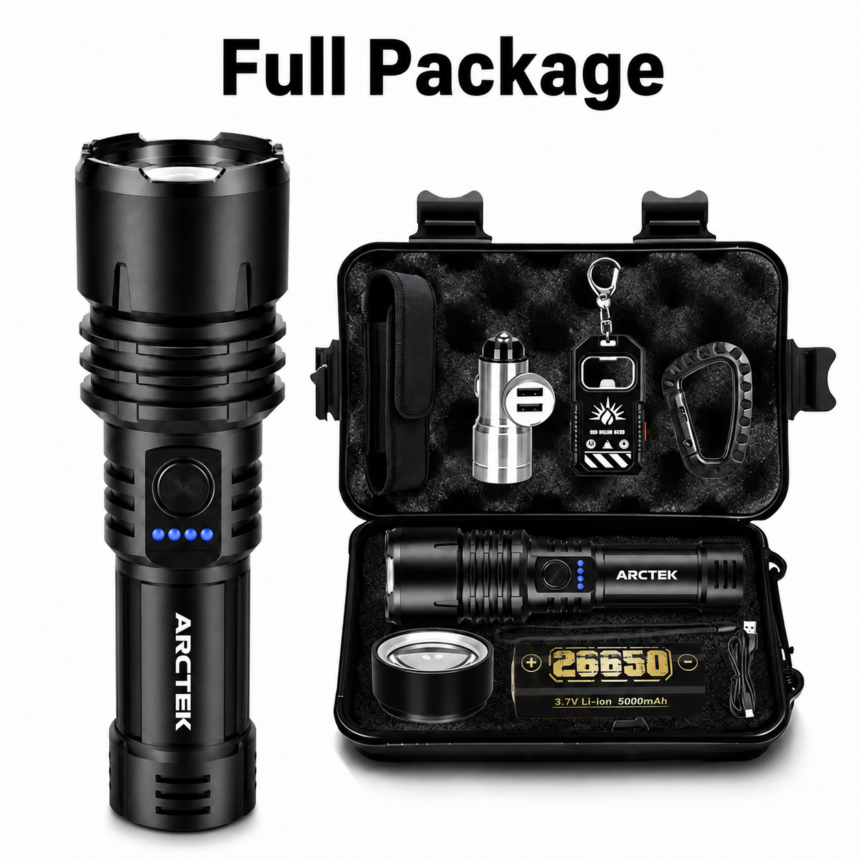 š„ LAST DAY SALE 50% OFF š„ ARCTEK⢠Super Bright Military-Grade Flashlight