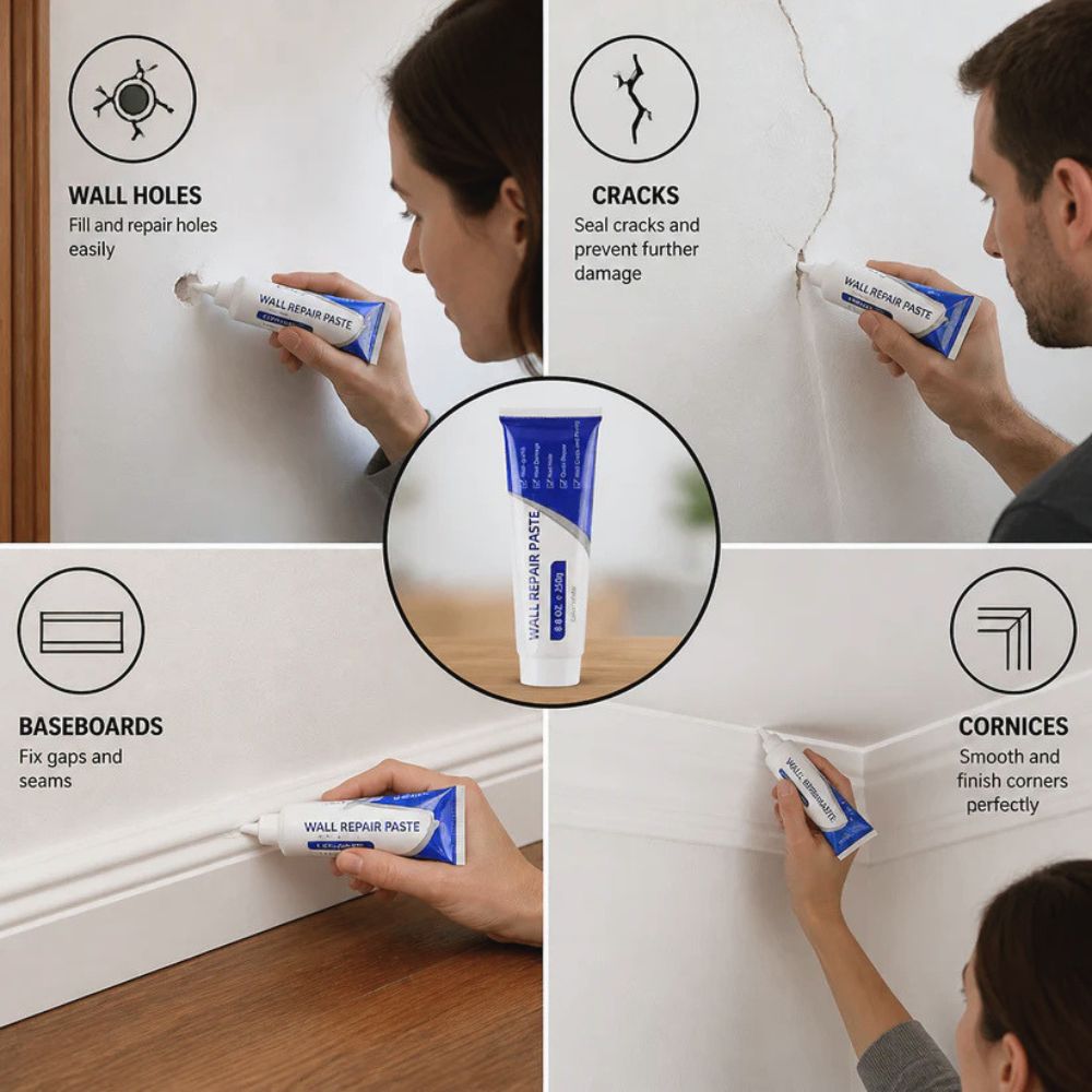Summer Sale 50% OFF ✨ ReWall™ 3in1 Wall Repair Kit – Quick Crack & Hole Filler