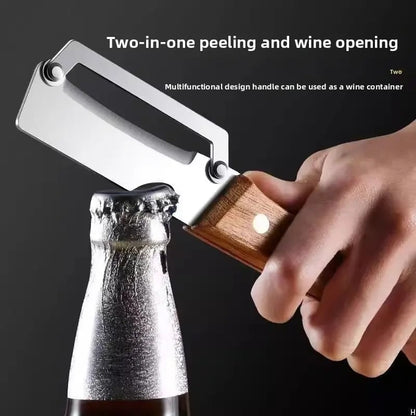 🚨 Today Only ⚡ Buy 1 Get 1 FREE 🎁 Kitchen Multi-Function Stainless Steel Thickened Fruit Peeler Knife