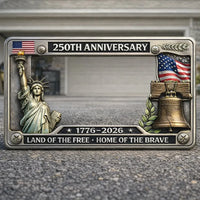 12 x 6 inches (Standard U.S. License Plate)