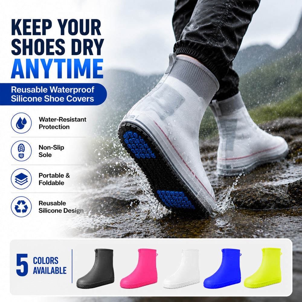 💦 SUMMER SALE 70% OFF 💦 DryStep™  Reusable Waterproof Silicone Shoe Covers