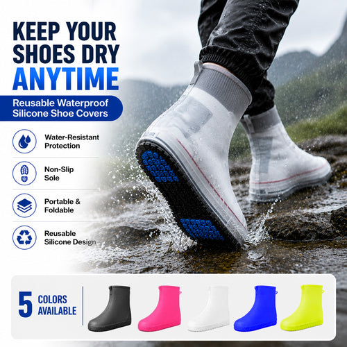 💦 SUMMER SALE 70% OFF 💦 DryStep™  Reusable Waterproof Silicone Shoe Covers