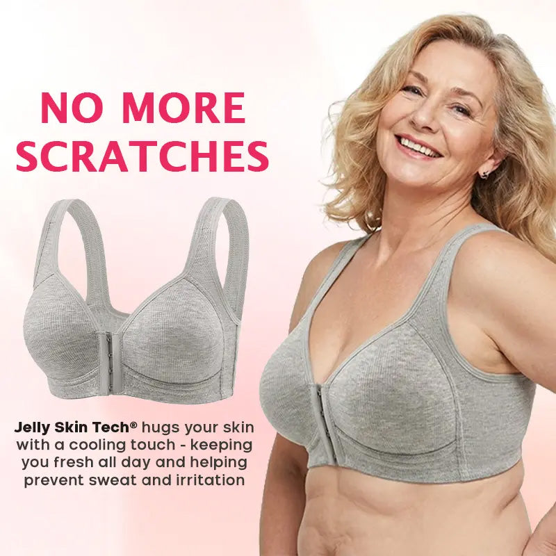 Softora™ Easy Front-Closure Jelly Bra – Wireless Comfort & Gentle Support