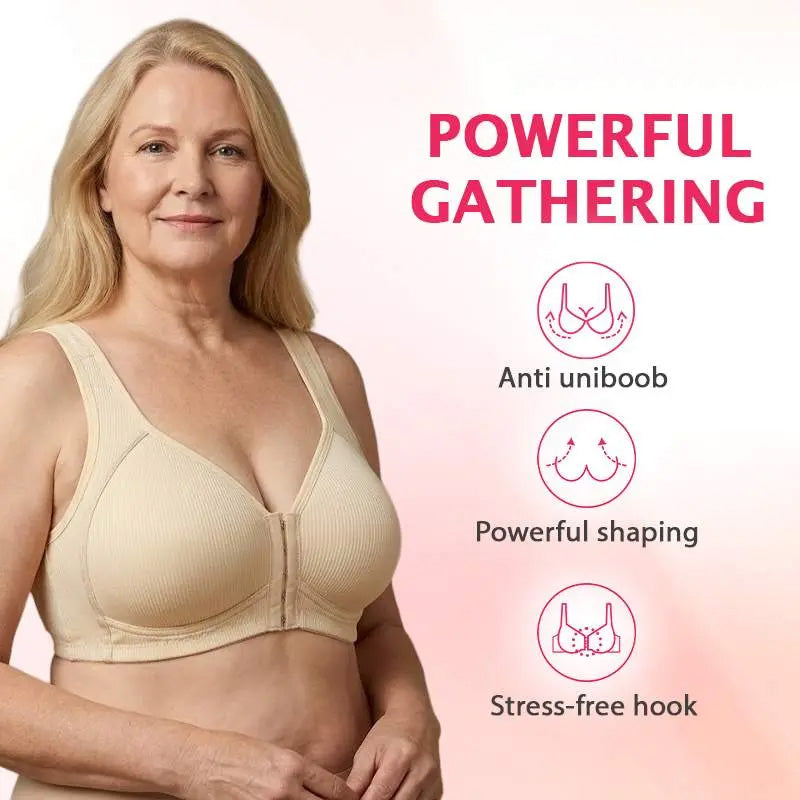 Softora™ Easy Front-Closure Jelly Bra – Wireless Comfort & Gentle Support