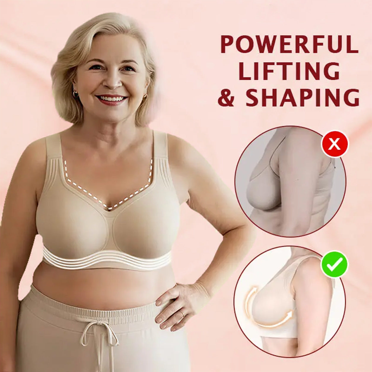 🔥 LAST DAY SALE 70% OFF - BUY 1 GET 1 FREE 🔥 VeraLift - Supportive Wireless Push Up Bra