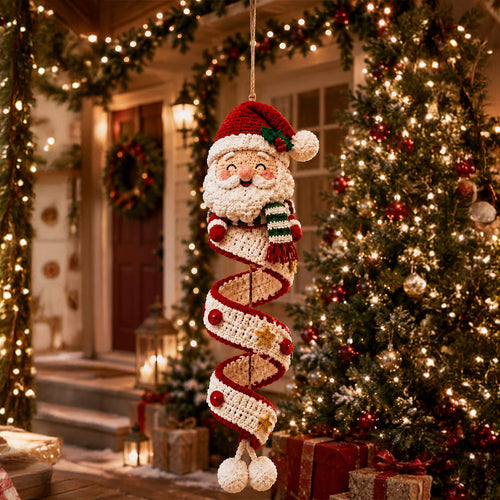 🎄 Christmas Pre-Sale 49% OFF 🎅 Crochet Spiral Snowman Ornament Pattern DIY Kit