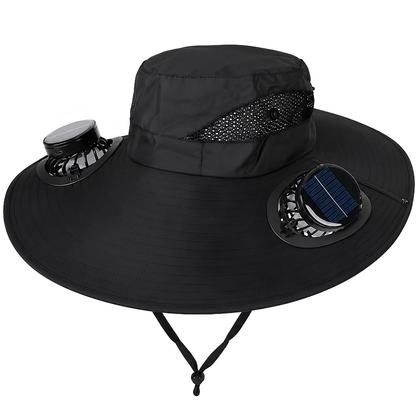 🚨 FLASH SALE 50% OFF TODAY ⚡ SolarBreeze™ Ultra-Wide Brim Dual Solar Fan Hat