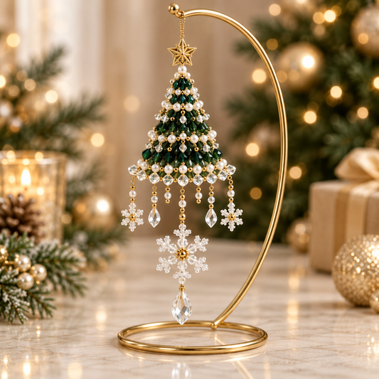 40% OFF ❄️🎄 DIY Beaded Ornament Kit – Sparkling Christmas Tree Hanging Decor