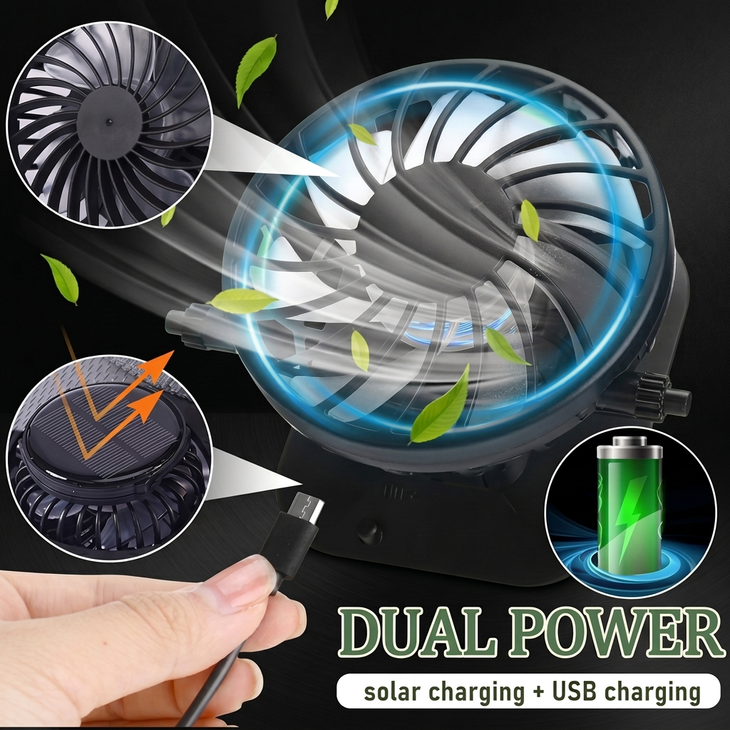 💥 2026 Father's Day 50% OFF ✨ Solar Fan Hat with Built-In Cooling & UPF 50+ Sun Protection