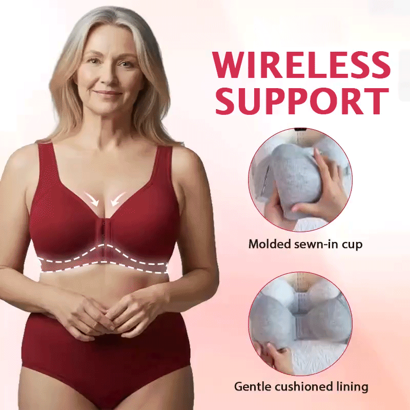 Softora™ Easy Front-Closure Jelly Bra – Wireless Comfort & Gentle Support