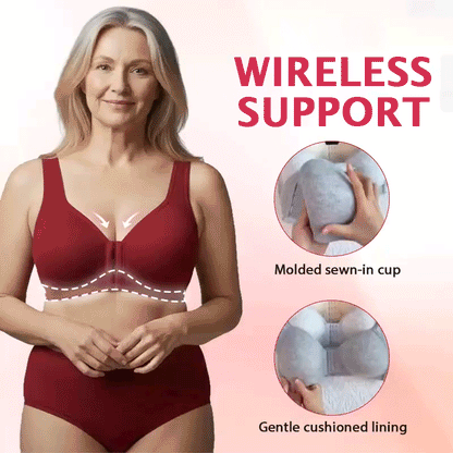 Softora™ Easy Front-Closure Jelly Bra – Wireless Comfort & Gentle Support