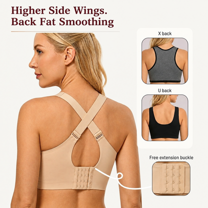 🔥LAST DAY SALE 70% OFF - BUY 1 GET 1 FREE🔥 - Super Firming Wirefree Bra – Full Coverage Lift & Side Smoothing Comfort Bra for Women