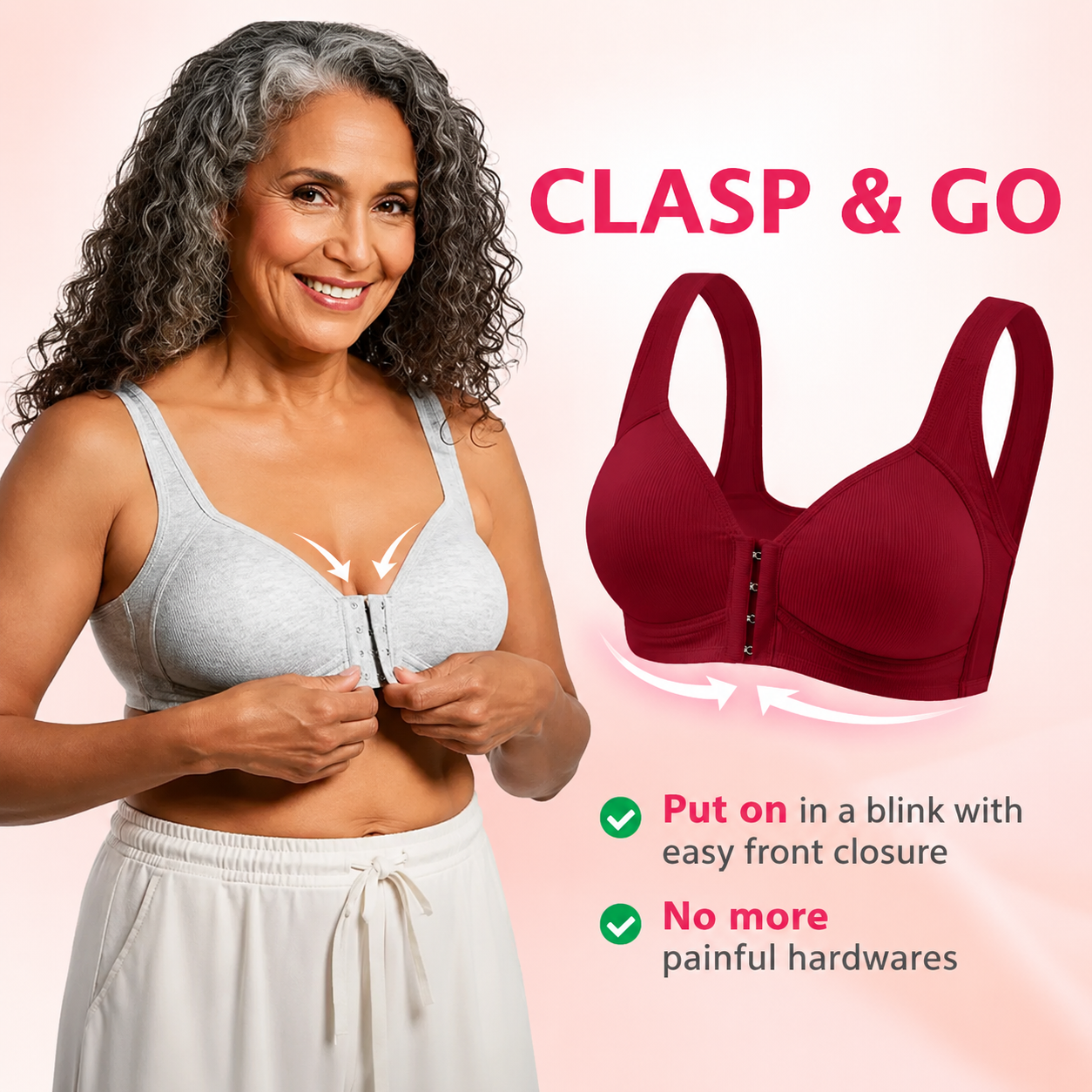 Softora™ Easy Front-Closure Jelly Bra – Wireless Comfort & Gentle Support