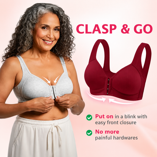 Softora™ Easy Front-Closure Jelly Bra – Wireless Comfort & Gentle Support