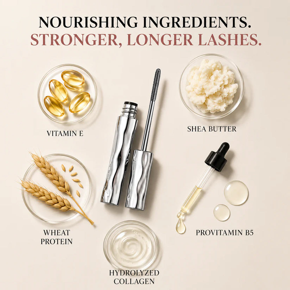 Eloria™ 24H Waterproof Fiber Mascara 💧 – Volume & Length without Clumping for Dramatic Moments