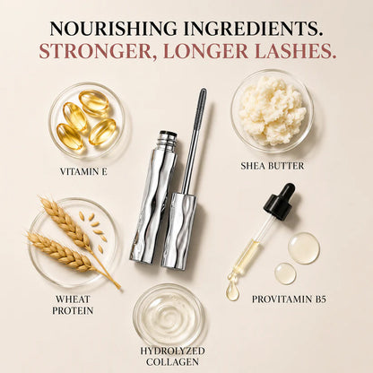 Eloria™ 24H Waterproof Fiber Mascara 💧 – Volume & Length without Clumping for Dramatic Moments