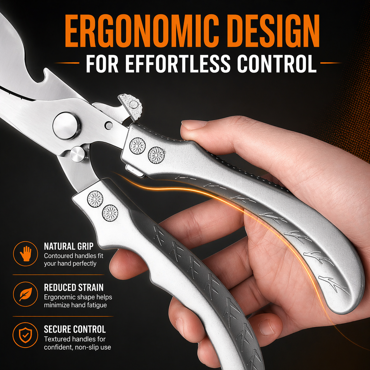 💥Stainless Steel Kitchen Scissors ✂ Built to Cut Bones, Built to Last