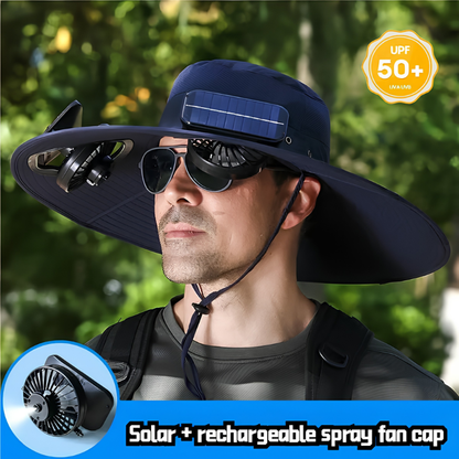 🔥 2026 Summer Sale 70% OFF 💥 New Ultra-Wide Brim Solar Mist Fan Hat ✨