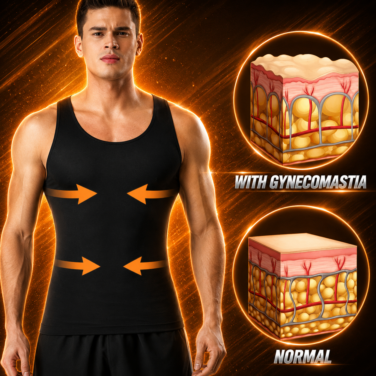 🔥 Hot Sale 50% OFF 💪 IronCore™ MenSlim Gynecomastia Compression Tank Top