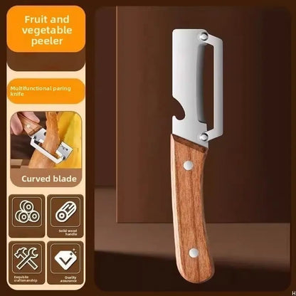 🚨 Today Only ⚡ Buy 1 Get 1 FREE 🎁 Kitchen Multi-Function Stainless Steel Thickened Fruit Peeler Knife