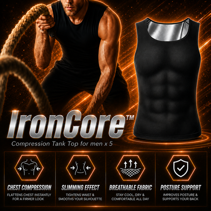 🔥 Hot Sale 50% OFF 💪 IronCore™ MenSlim Gynecomastia Compression Tank Top