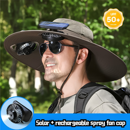 🔥 2026 Summer Sale 70% OFF 💥 New Ultra-Wide Brim Solar Mist Fan Hat ✨