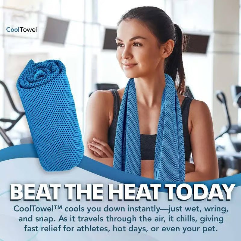 ❄ Cooling Towel for Hot Summer & Outdoor Activities – Quick-Dry Microfiber Sweat Towel (OFFER2)