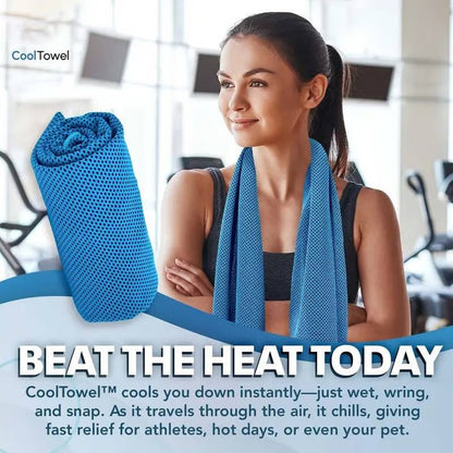❄ Cooling Towel for Hot Summer & Outdoor Activities – Quick-Dry Microfiber Sweat Towel (OFFER2)