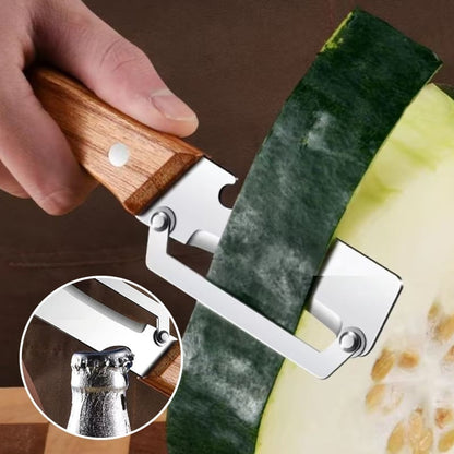 🚨 Today Only ⚡ Buy 1 Get 1 FREE 🎁 Kitchen Multi-Function Stainless Steel Thickened Fruit Peeler Knife