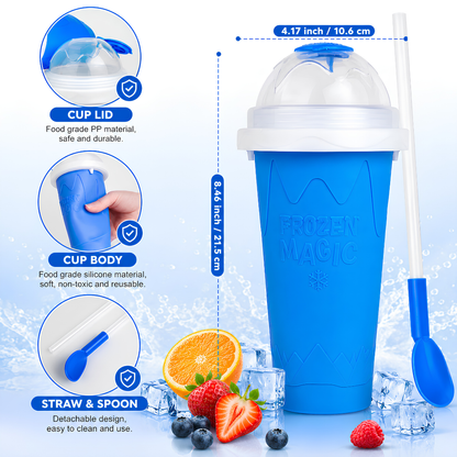⏰ TODAY ONLY 50% OFF ⚡ Instant Slushy Maker Cup ✨ Make Delicious Frozen Treats In Seconds