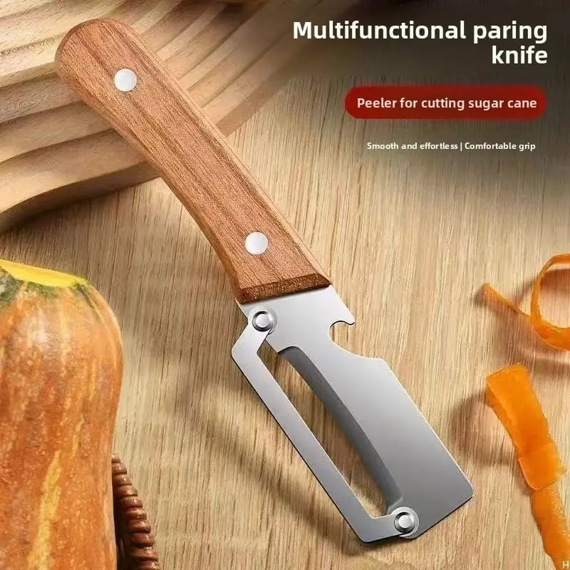 🚨 Today Only ⚡ Buy 1 Get 1 FREE 🎁 Kitchen Multi-Function Stainless Steel Thickened Fruit Peeler Knife