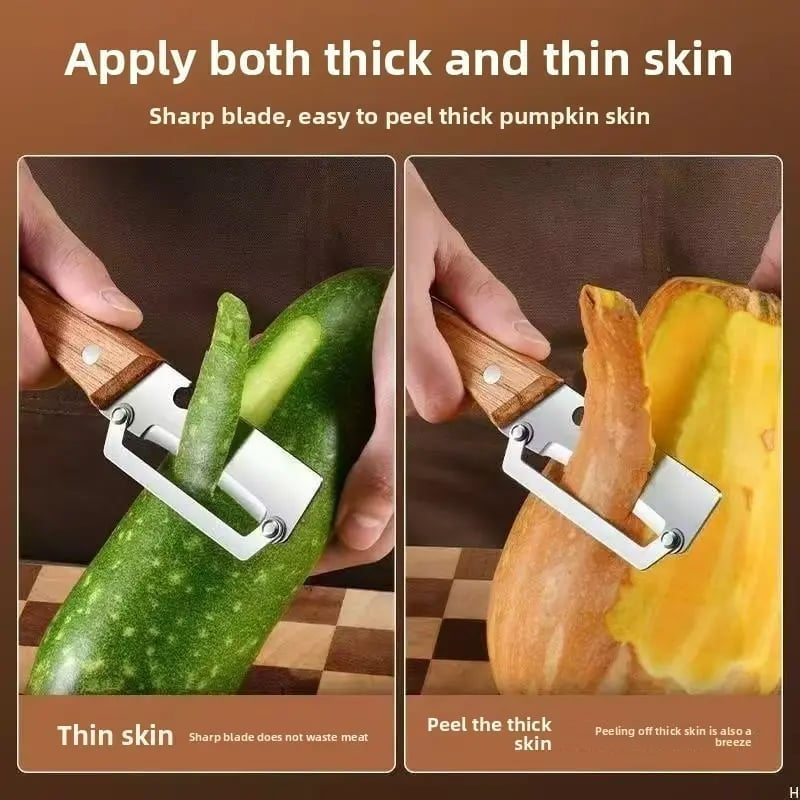 🚨 Today Only ⚡ Buy 1 Get 1 FREE 🎁 Kitchen Multi-Function Stainless Steel Thickened Fruit Peeler Knife