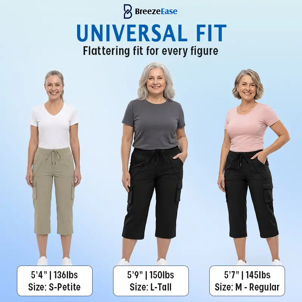 BUY 1 GET 1 FREE ✨ BreezeEase™ Lightweight Cargo Capri Pants