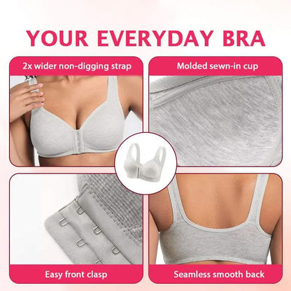 Softora™ Easy Front-Closure Jelly Bra – Wireless Comfort & Gentle Support