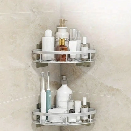 🔥 LIMITED OFFER 50% OFF 🔥 AQUALUX™ Stainless Steel Corner Shower Caddy