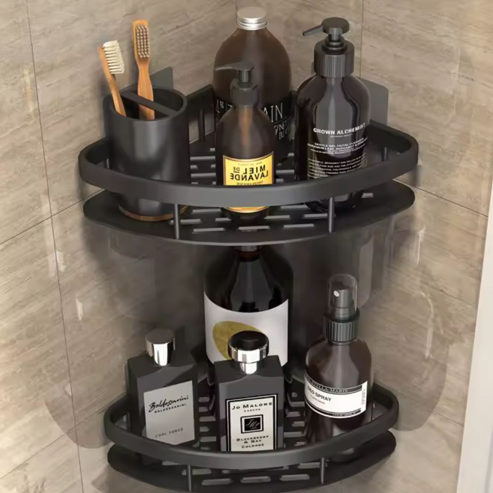 🔥 LIMITED OFFER 50% OFF 🔥 AQUALUX™ Stainless Steel Corner Shower Caddy