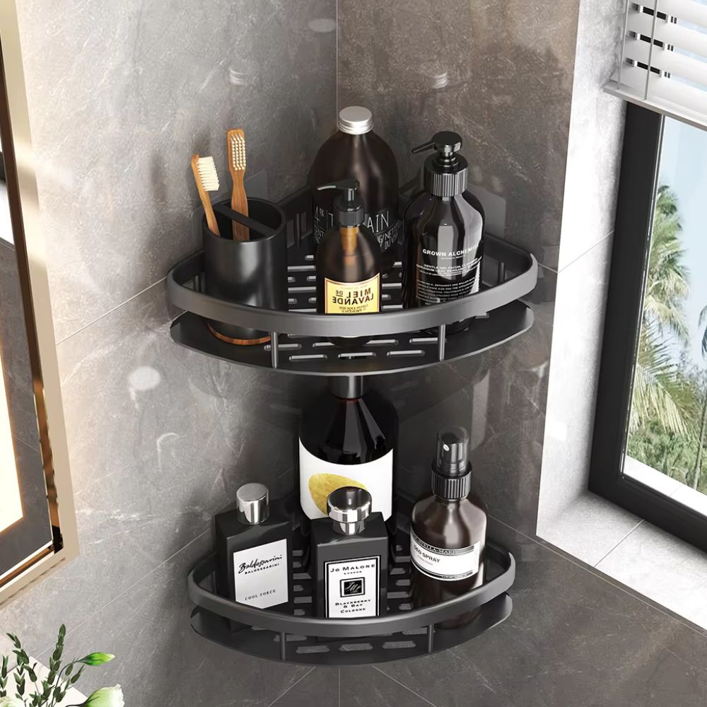 🔥 LIMITED OFFER 50% OFF 🔥 AQUALUX™ Stainless Steel Corner Shower Caddy