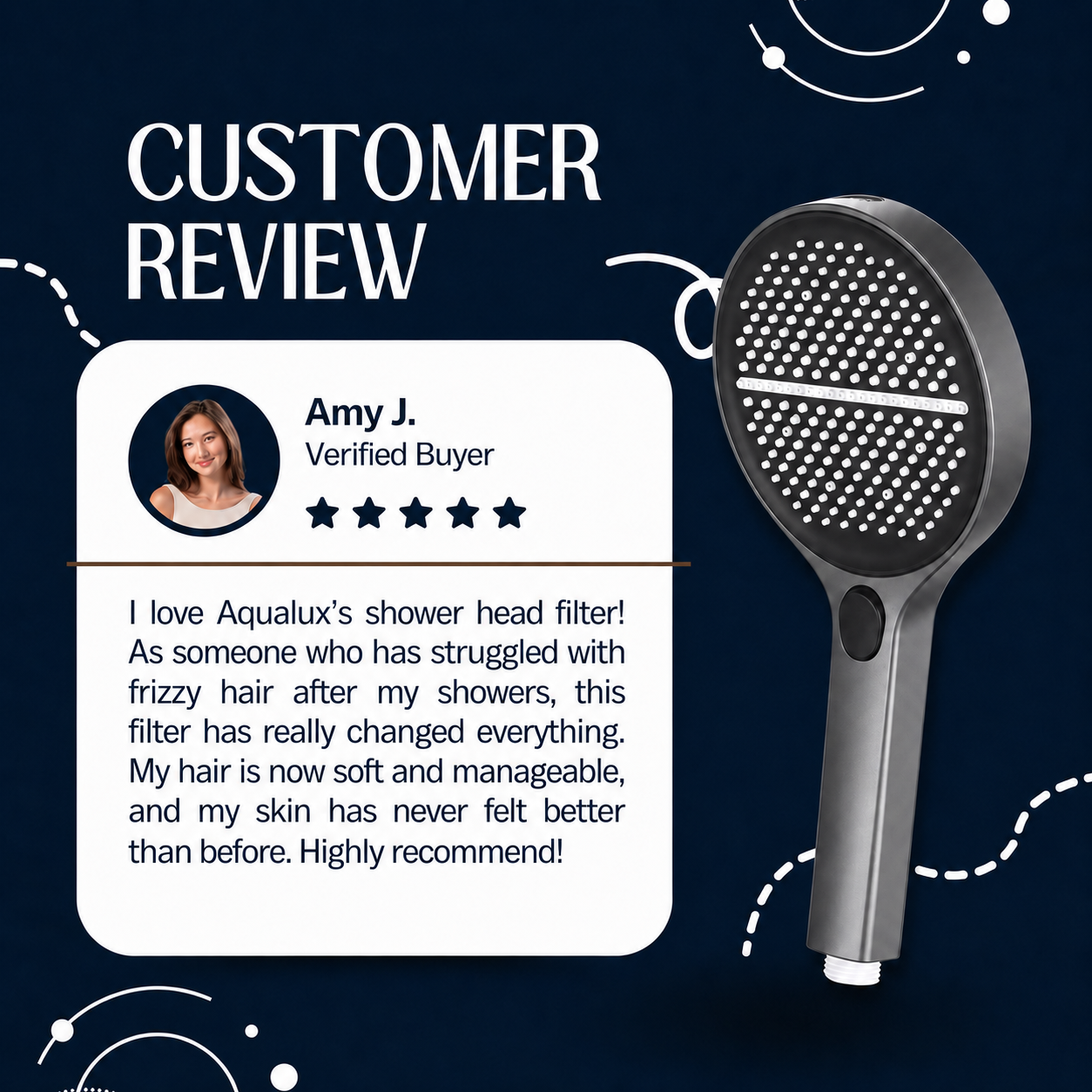 🔥 LAST DAY SALE 50% OFF 🔥 AQUALUX™ High-Pressure 4-Mode Handheld Shower Head