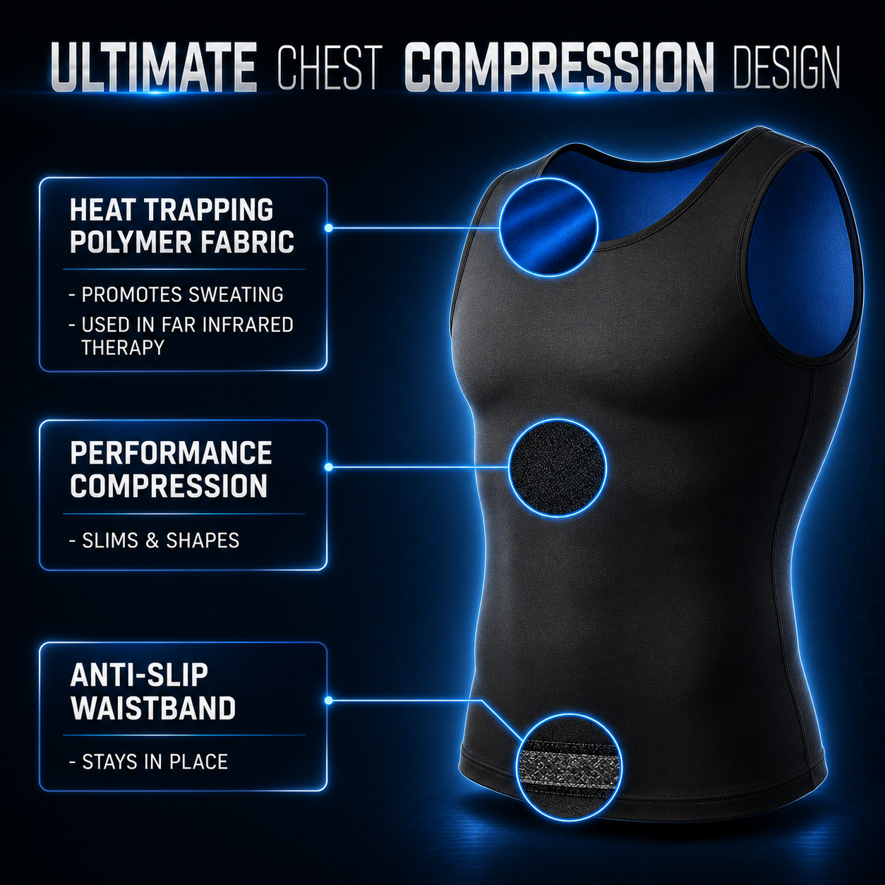 🔥 Limited 50% OFF 🔥 Vortex Compression Tank Top | Confidence, Strength & Shape