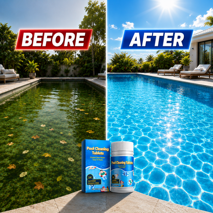 💥LAST DAY 50% OFF - BUY 1 GET 1 FREE💥 PureWave® Eco-Friendly Pool Cleaning Tablets