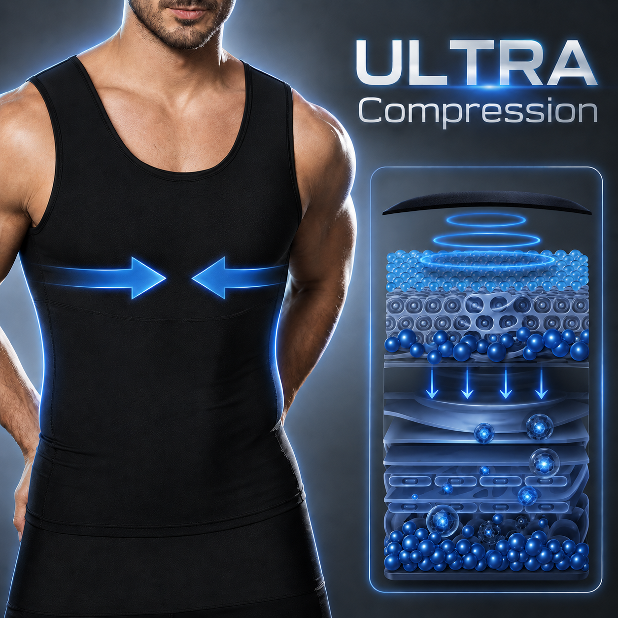 🔥 Limited 50% OFF 🔥 Vortex Compression Tank Top | Confidence, Strength & Shape