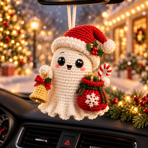 🎄 CHRISTMAS SALE 70% OFF 👻 Handmade Crochet Car Charm
