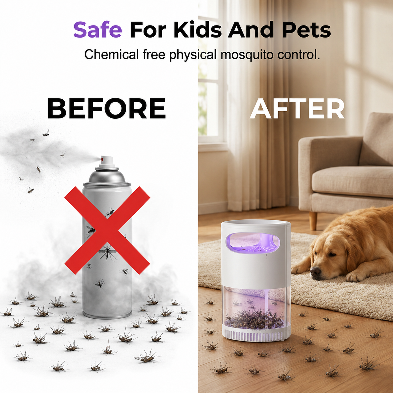 SUMMER DAY 50% OFF 🦟 LumiTrap™ UV Mosquito Killer Lamp – quiet, USB, chemical-free 🚫🌙