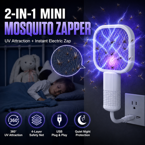 SUMMER SALE 49% OFF 💥 Zapora™ 2in1 Mini UV Mosquito Zapper 🚫🦟