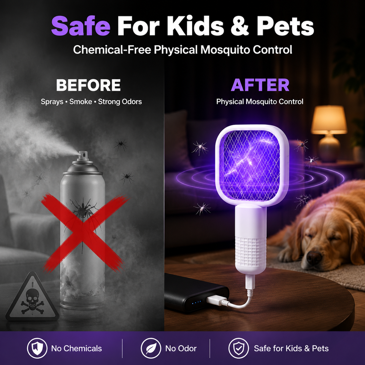 SUMMER SALE 49% OFF 💥 Zapora™ 2in1 Mini UV Mosquito Zapper 🚫🦟