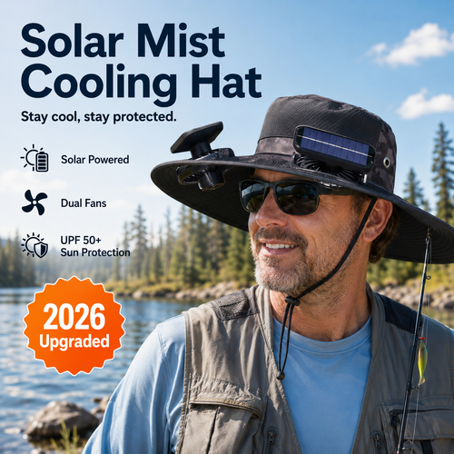 🔥 Summer Sale 49% OFF ✨ 2026 Ultra-Wide Brim Solar Mist Cooling Hat