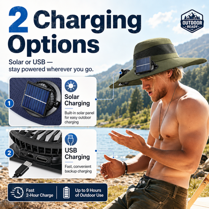 🔥 Summer Sale 49% OFF ✨ 2026 Ultra-Wide Brim Solar Mist Cooling Hat