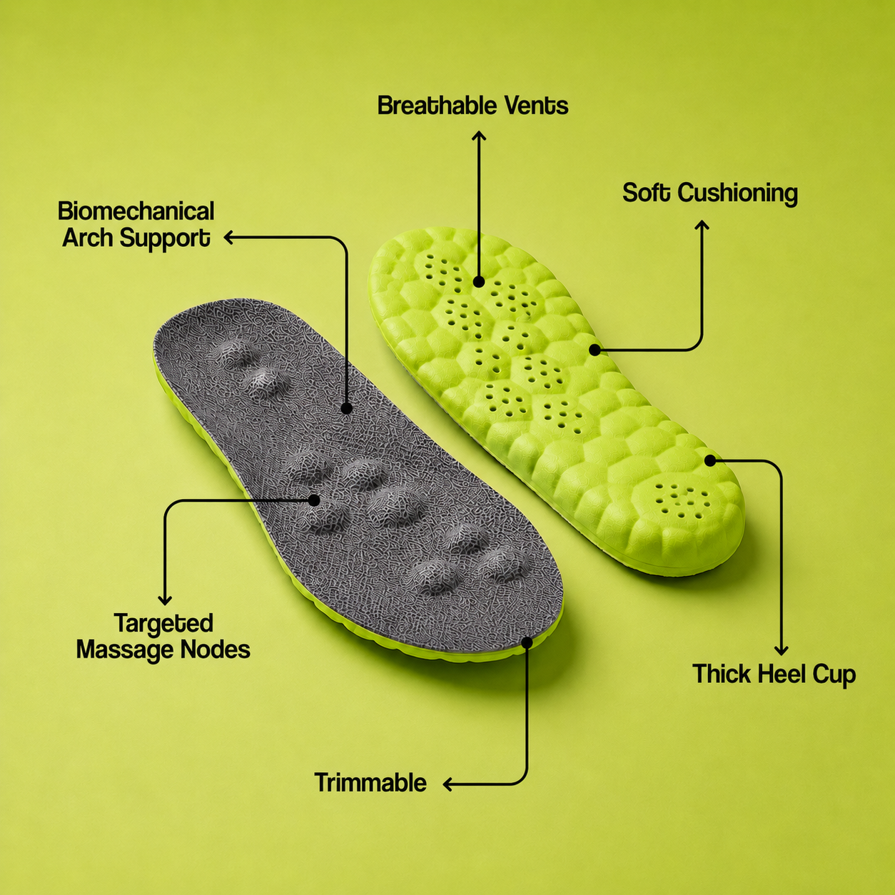 🔥 LAST DAY SALE 50% OFF 🔥 SOFEET™ Arch Support Massage Insoles