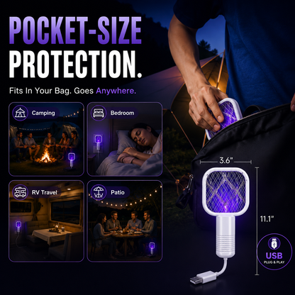 SUMMER SALE 49% OFF 💥 Zapora™ 2in1 Mini UV Mosquito Zapper 🚫🦟