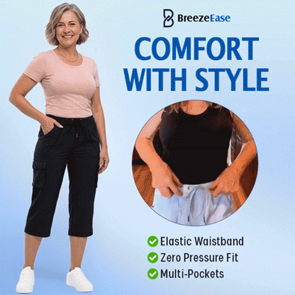 BUY 1 GET 1 FREE ✨ BreezeEase™ Lightweight Cargo Capri Pants